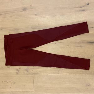 Alo Yoga undertone Zipper leggings burgundy S